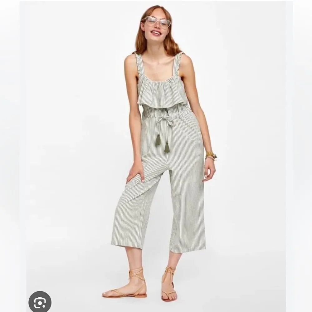 Zara Striped Jumpsuit